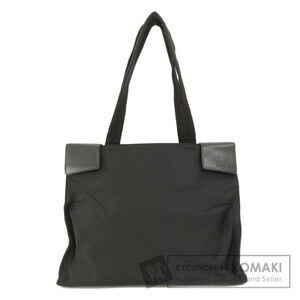 Prada Tessuto tote Shoulder bag leather Black